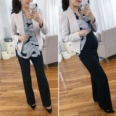 Hide Pregnancy, Hiding Pregnancy, Work Outfits Frauen, Cute Work Outfits, Casual Maternity, Business Pants, Summer Work Outfits, Pregnancy Outfits