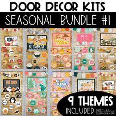 the door decor kits for seasonal bundle 1