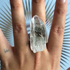 Chunky Clear Quartz Ring  Crystal magic bling ~*  Ring is Adjustable.  Because of the nature of the materials each ring is individually made and will slightly vary.* Clear Quartz Ring, Bling Ring, Ring Crystal, Crystal Magic, Christmas Deals, Ring For Men, Bling Rings, Quartz Ring, Clear Quartz