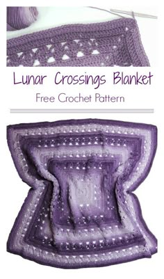 a crochet pattern for a blanket and pillow