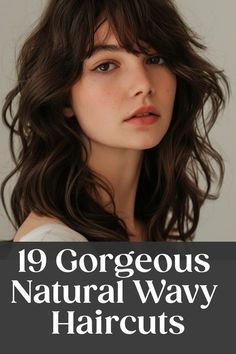 Medium Flippy Hairstyles, Medium Length Hair For Thick Wavy Hair, Haircuts To Enhance Waves, Cute Hair Cuts For Girls Wavy, Wavy Natural Haircut, Short Wavy Hair With Curtain Bangs And Layers, Haircut For Medium Length Wavy Hair, Short Layered Haircuts On Long Hair, Wavy Shag Haircut No Bangs