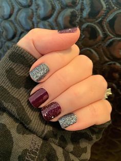 Mauve Nails, Simple Fall Nails, Fall Gel Nails, Cute Gel Nails, Shellac Nails, Street Nails, Holographic Nails, Xmas Nails