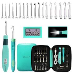 an assortment of dental tools including toothbrushes, led light and other medical equipment