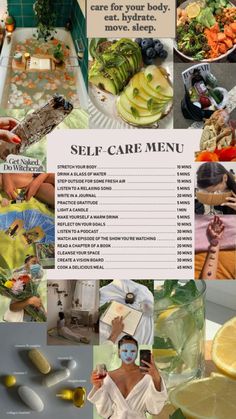 Everyday Self Care Routine, Self Care Collage Wallpaper, Self Care Moodboard, Self Care Aesthetic Wallpaper, Self Care Wallpaper Aesthetic, Holistic Healing Aesthetic, Self Care Collage, Self Healing Aesthetic, Black Self Care