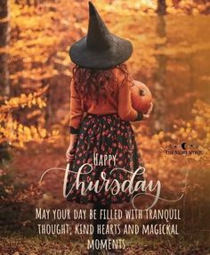 Thursday Fall Quotes, Halloween Good Morning, Fall Greetings, Holiday Sayings, Hello Thursday, October Quotes, Friday Messages