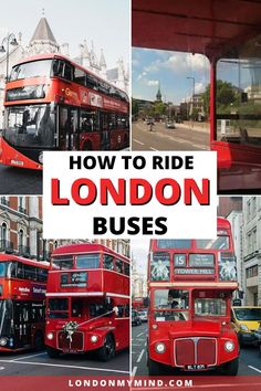 red double decker buses are parked on the side of the road in london, england