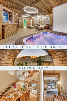 This luxury chalet offers various luxurious wellness facilities to ensure you are fully relaxed during your time off the slopes. Six bedrooms amongst the three floors of Chalet Sneg can host 12 guests in total. Swiss Ski