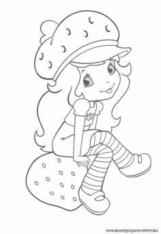 Strawberry Shortcake Coloring Pages, Hello Kitty Colouring, Hello Kitty Coloring Pages, Kitty Coloring Pages, Hello Kitty Colouring Pages, Kitty Coloring, Colouring Sheets, Detailed Coloring Pages, Hello Kitty Coloring