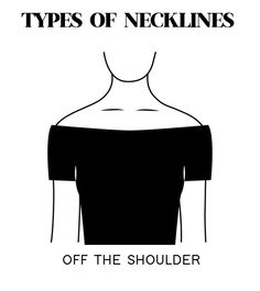 Different Types Of Necklines, Types Of Necklines, Off Shoulder Neckline, Queen Anne Neckline, Types Of, Flat Drawings, Fashion Tutorial, Low Neckline, Illusion Neckline