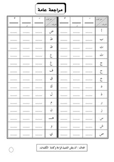 the arabic alphabet worksheet for students to practice their handwriting and writing skills, including numbers