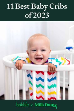 image displays a baby standing in a crib, best baby cribs, baby registry, baby registry must have Cribs For Babies, Luxury Crib, Real Mom, Baby Rooms