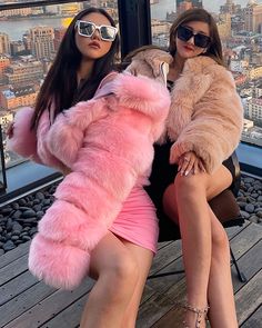 F00041924-102 Short Fur Coat, Fluffy Top, Hood Clothes, Cropped Faux Fur Coat, Short Faux Fur Coat, Pink Faux Fur Coat, Look Legging, Short Women Fashion, Pink Fur