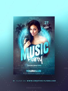 PSD Flyer Template Music Party