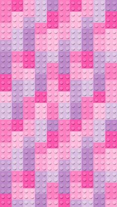 a pink and purple checkerboard pattern made out of legos, with different colors