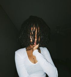 #locs #polaroid Fluffy Locs, Feminine Locs, Pretty Braided Hairstyles, Hairdos For Curly Hair, Dread Hairstyles, Locs Hairstyles, Hair Dye Colors