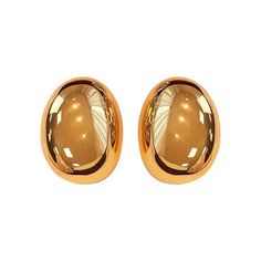 Material: Alloy Color: Gold, Silver Fashion Element: Ellipse Style: Fashion OL Oval Stud Earrings, Korean Jewelry, Light Weight Jewelry, Simple Stud Earrings, Style Hip Hop, Big Balls, Retro Mode, Steampunk Jewelry, Round Stud Earrings