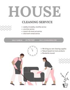 two people are cleaning the house together