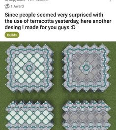 the screenshot shows how to make decorative tiles