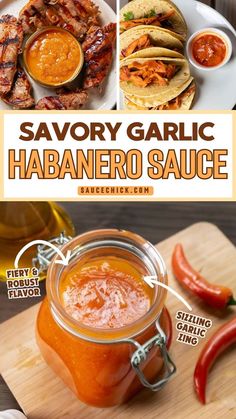 Garlic Habanero Sauce Recipe Homemade Hot Sauce, Hot Sauce Recipes, Meatless Main Dishes, Habanero Peppers