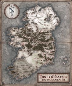 the map for tricloaathne, the hidden lands