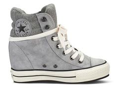 Star Platforms, Converse Leather, Converse Women, Korean Shoes, All Stars Converse, Lucky Stone, High Heels Boots, Converse Sneakers