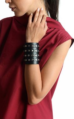 Studded Genuine Leather Bracelet/extra Large Hand Accessory/long Black Leather Bracelet/studded Leather Cuff/genuine Leather Wristband - Etsy Leather Pendant, Genuine Leather Bracelet, Hand Accessories, Black Leather Bracelet, Leather Wristbands, Heart Choker, Leather Bracelets, Leather Work, Studded Leather