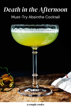 Absinthe Drinks Recipes, French Drinks Cocktails, Steampunk Cocktails, Absinthe Cocktail Recipes, Girls Night Drinks Cocktails, Afternoon Cocktails, Absinthe Cocktail, A Couple Cooks, Recipes Drinks