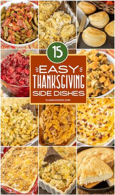 Family Favorite Thanksgiving Side Dishes - something for everyone at your holiday table. Lots of make-ahead recipes for a stress-free meal! Easy Thanksgiving Side Dishes, Easy Thanksgiving Sides, Salat Wraps, Thanksgiving Side Dishes Easy, Best Thanksgiving Recipes, Thanksgiving Recipes Side Dishes