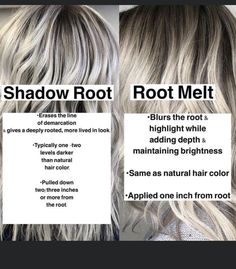 Shadow Root Melt Blonde, Ellebangs Hair, Root Shadow Vs Root Melt, Dark Root Hair Colours, Root Melt Vs Root Smudge, Shadow Root Blonde Short Bob, Shadow Root Brown To Blonde, Root Melt Blonde Balayage, Root Shadow Blonde