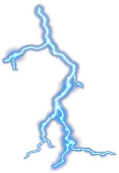 the shape of a lightning bolt is shown in blue and white lightenings on a white background