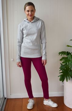 Women's Organic Cotton Crew Hoody Our favourite crew hoody has a great fitted body with extra length, long sleeves and a shaped hood for extra style and function! The perfect sports-luxe in crew hoody in stretchy rib fabric! Pair with the matching Lounge Pants, Long Tube Skirt or a pair of leggings Fitted body with extra length Long sleeves Hoody Stretchy rib cotton Full length approx 68cmHolly is 160cm tall and wears size XS (size 6) 95% organic cotton & 5% spandex Being a handmade and natural item there can be variation within the fabric - making each piece unique! Long Tube Skirt, Wool Leggings, Wool Tights, Thermal Leggings, Tube Skirt, Legging Fits, Fleece Leggings, Winter Leggings, Yoga Clothing