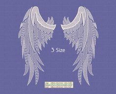 Machine Embroidery Design. This pin is a DIGITAL product! This is a delicate, openwork design of the wings, which looks modern and unusual. It looks great in different styles, classic, sporty, and even cowboy. Mural Ideas, The Wings, Machine Embroidery Design, Embroidery Art, Embroidery Machine, Angel Wings, Machine Embroidery Designs, Embroidery Design, Machine Embroidery