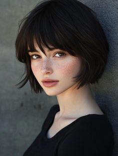 Chin-Length Haircuts: Versatile Styles for Every Face Shape and Hair Type Round Pixie Haircut, Hair Cuts Women Short, Best Haircuts 2023, Pixie Hairstyle Women Round Face, Bob Cut Round Face, Haircuts For Short Necks, Short Hairstyle Women Round Face Bob Haircuts Thick Hair Straight, Short Hairstyle Round Face, Short Hairstyle Bangs