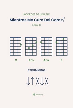 the guitar chords are arranged in different styles