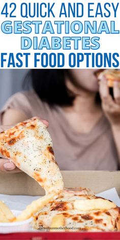 woman eating pizza Diabetics Diet, Food Options, Messy Bun, Diet