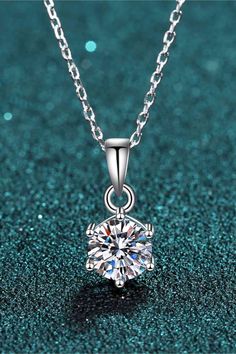 1 Carat Moissanite 925 Sterling Silver Necklace https://fitggins.com/products/1-carat-moissanite-925-sterling-silver-necklace-1 FITGGINS #Bestseller Ghost Mannequin, Stone Properties, Princess Necklace, 25th Wedding Anniversary, Moissanite Necklace, Picture Style, Moissanite Jewelry, Round Moissanite, 3 Carat