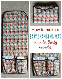 how to make a baby changing mat in under thirty minutes with free sewing pattern and instructions