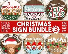 the christmas sign bundle is available for purchase