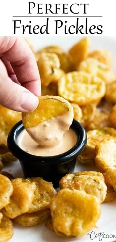 Perfect Fried Pickles Deep Fried Pickles, Fried Pickles Recipe, Pickles Recipe, Batter Recipe, Appetizers Finger Foods, Fried Pickles, Dips And Appetizers, Fried Foods, Snacks And Appetizers