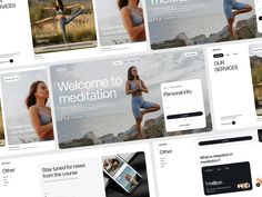 the website is designed to look like it could be used for yoga and meditation purposes