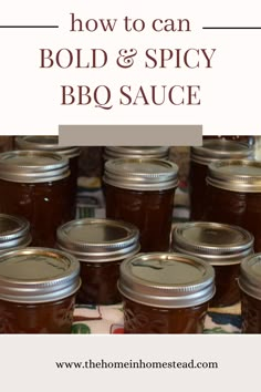 how to can bold and spicy bbq sauce