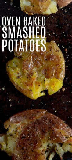 crispy smashed potatoes with an easy recipe