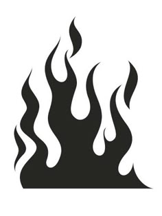 a black and white fire flame icon on a white background stock photo 399782