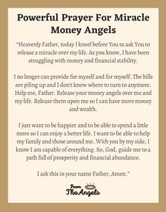 Prayer For Money Blessing Best Prayers, Financial Prayers, Types Of Prayer, Francis Xavier, Healing Angels, Short Prayers, Wealth And Abundance, Miracle Prayer