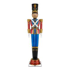 a nutcracker figure is shown on a white background