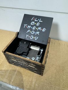 an open box with writing on it that says i'll be there for you