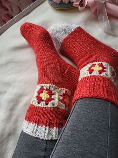 Women's Hand Knitted Red Socks Handmade Patterned Motifs for Cozy Bed Ankle Socks Warm Lounge Wear Comfy for slippers,for boots. Size UK 5/37 Warm Lounge Wear, Lounge Wear Comfy, Slippers Socks, Red Socks, Handmade Slippers, Handmade Clothing, Women's Socks, Sock Patterns, Slipper Socks