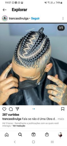 Hairstyles Mohawk, Braid Styles For Men, Boy Braids Hairstyles, Cornrow Hairstyles For Men, Braids Pictures, Braids For Boys, Hair Twist Styles