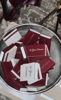 several pieces of red and white chocolate in a bowl