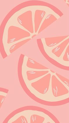 a pink background with slices of lemon on it